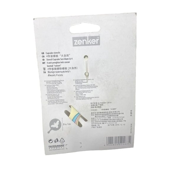 Zenker Baking Lot Ballerina Cake Toppers & Wrappers Cupcake Glitter Stencils New - Picture 3 of 7